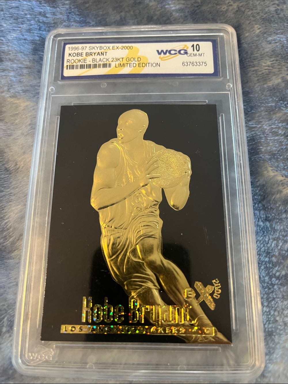 Limited Edition Black & Gold Kobe Bryant Collectible Card